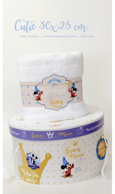 Trusou botez cu Mickey Mouse personalizat cu motive regale si Disney, Vrajitorul  13